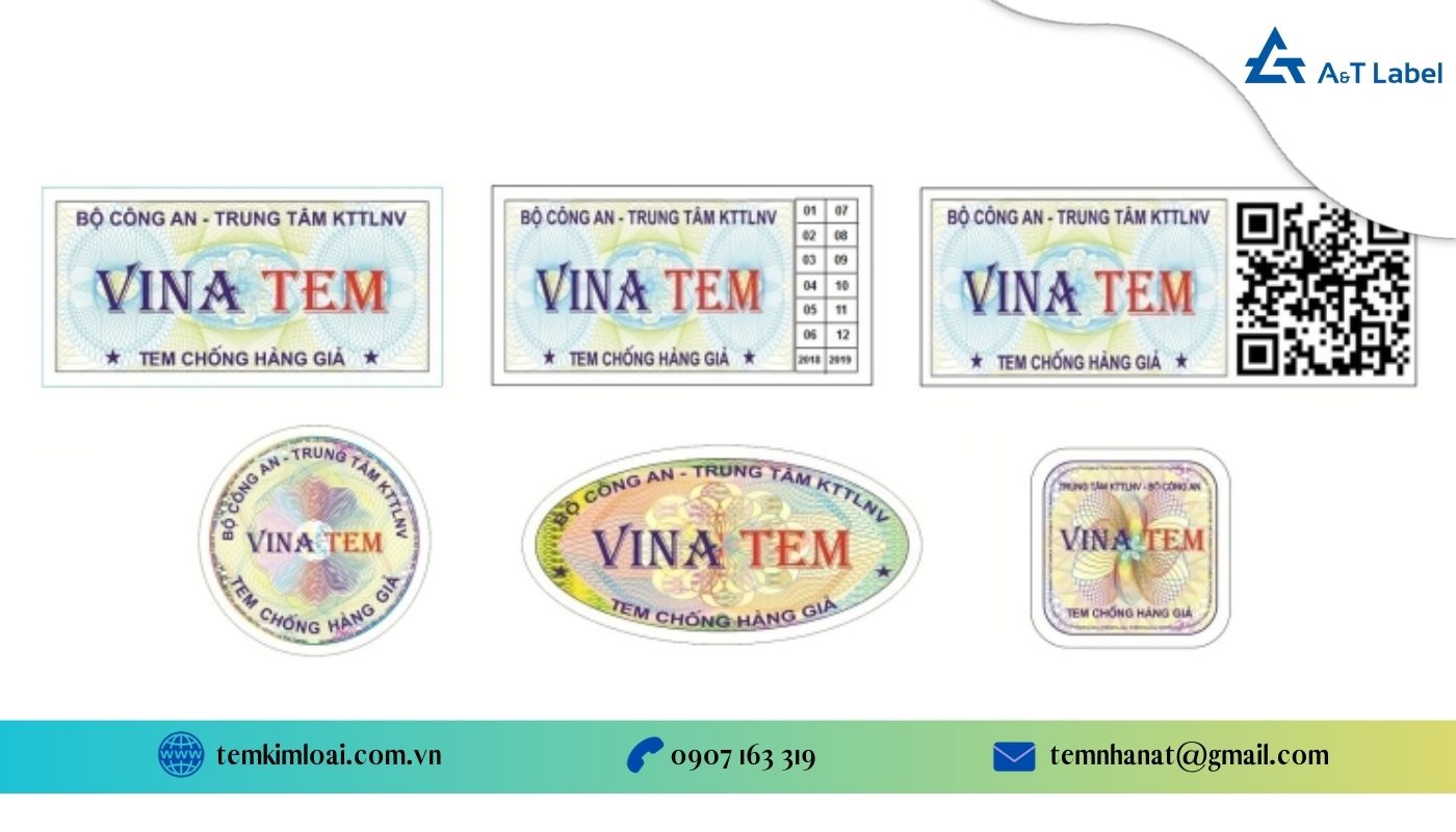 Phân loại các loại tem vỡ bảo hành theo hình dáng Phân loại các loại tem vỡ bảo hành theo hình dáng
