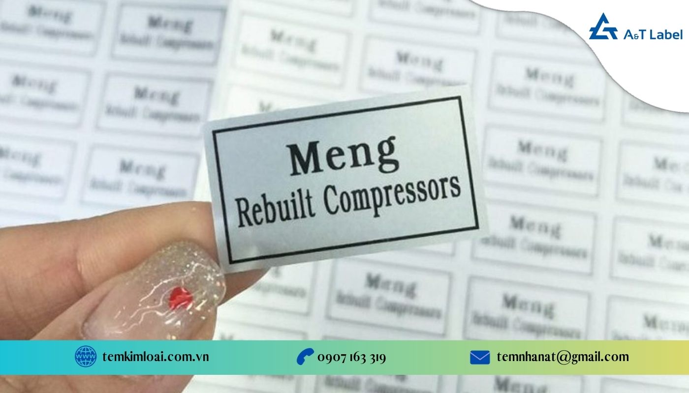 Tem nhãn decal xi bạc