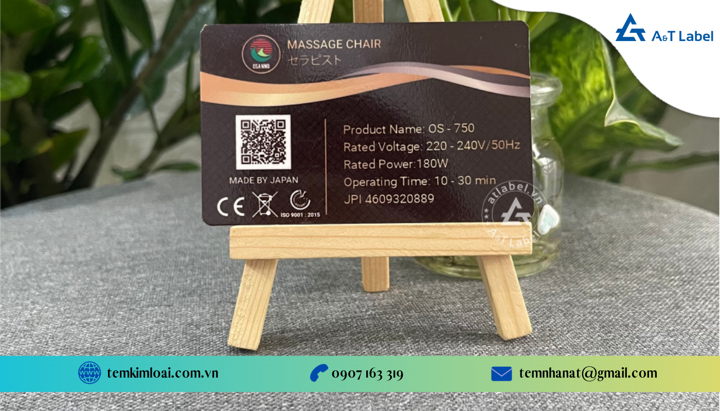 A&T Label là đơn vị chuyên sản xuất, in tem mác máy động cơ chất lượng, giá cạnh tranh