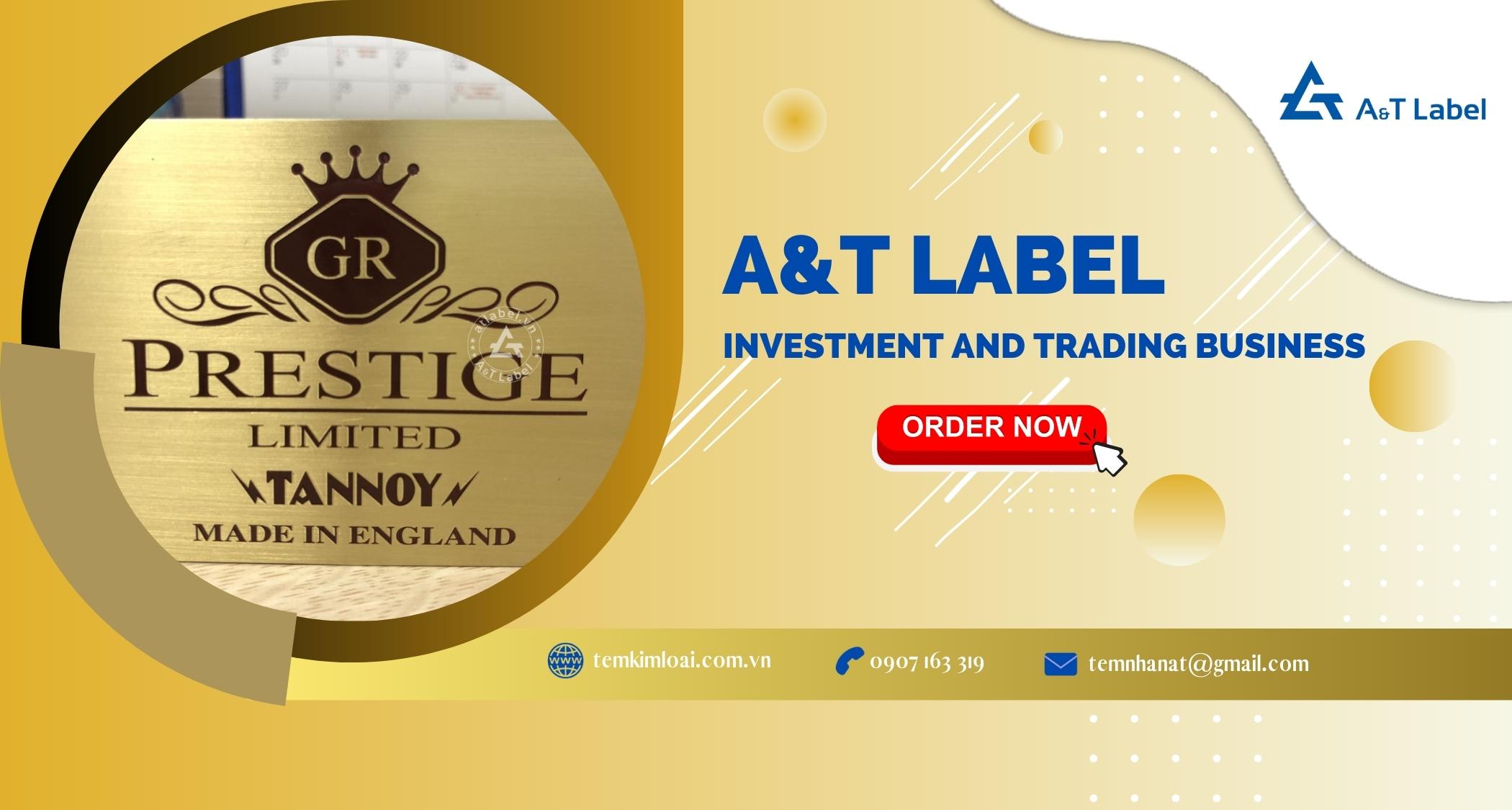 Dịch vụ in tem đồng ăn mòn giá rẻ tại A&T Label